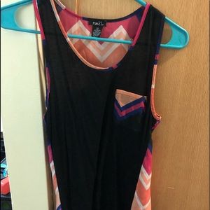 Tank top with front pocket